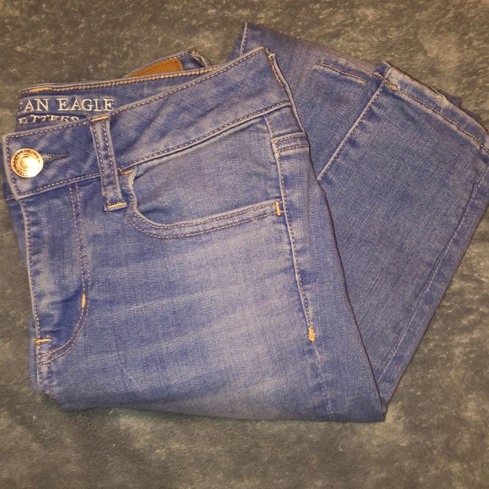 Super light blue jeans